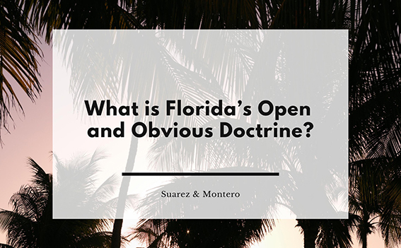 What Is Floridas Open And Obvious Doctrine English