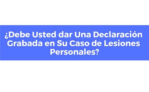 Do I Have To Give A Recorded Statement In A Florida Auto Accident Case Spanish