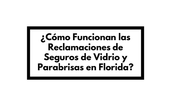 ¿Cómo Funcionan Las Reclamaciones De Seguros De Vidrio Y Parabrisas En Florida?