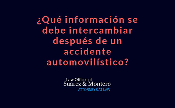 What Information Should Be Exchanged After A Car Accident Spanish