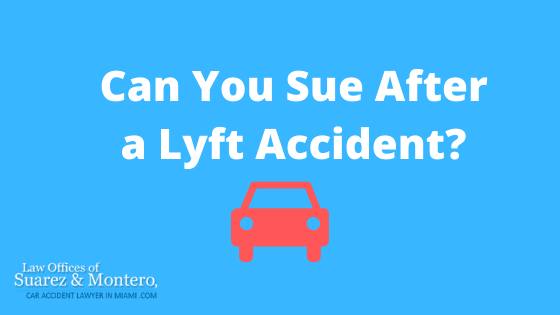 Can You Sue After A Lyft Accident