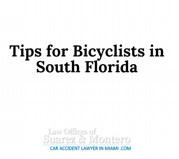 Tips For Bicyclists In South Florida