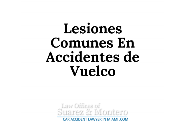 Common Injuries Spanish