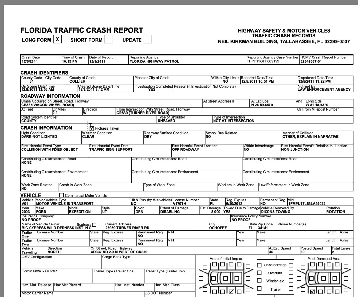 Are Police Required To Give You A Driver Exchange Of Information After A Florida Car Accident?