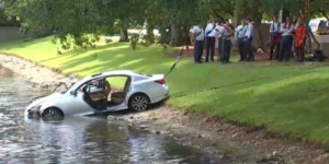 Car Crashes into Canal